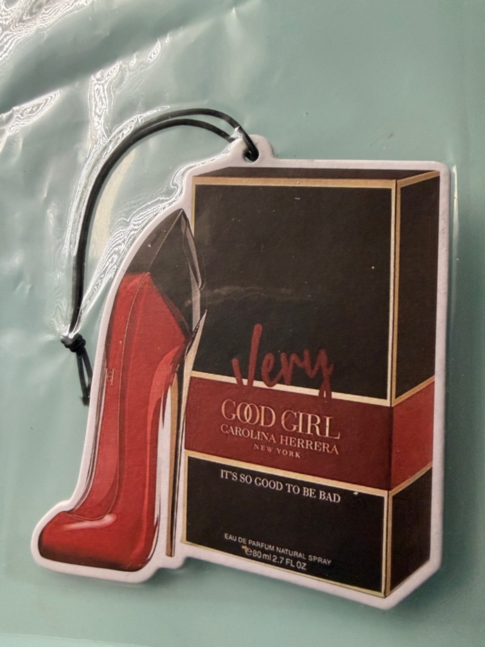 Carolina Herrera Good Girl Very Red Shoe Scented Tag - Black and Red